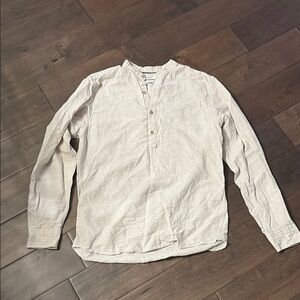 Jack & Jones premium  Light Beige Button Down Shirt JPRBLASUMMER half placket